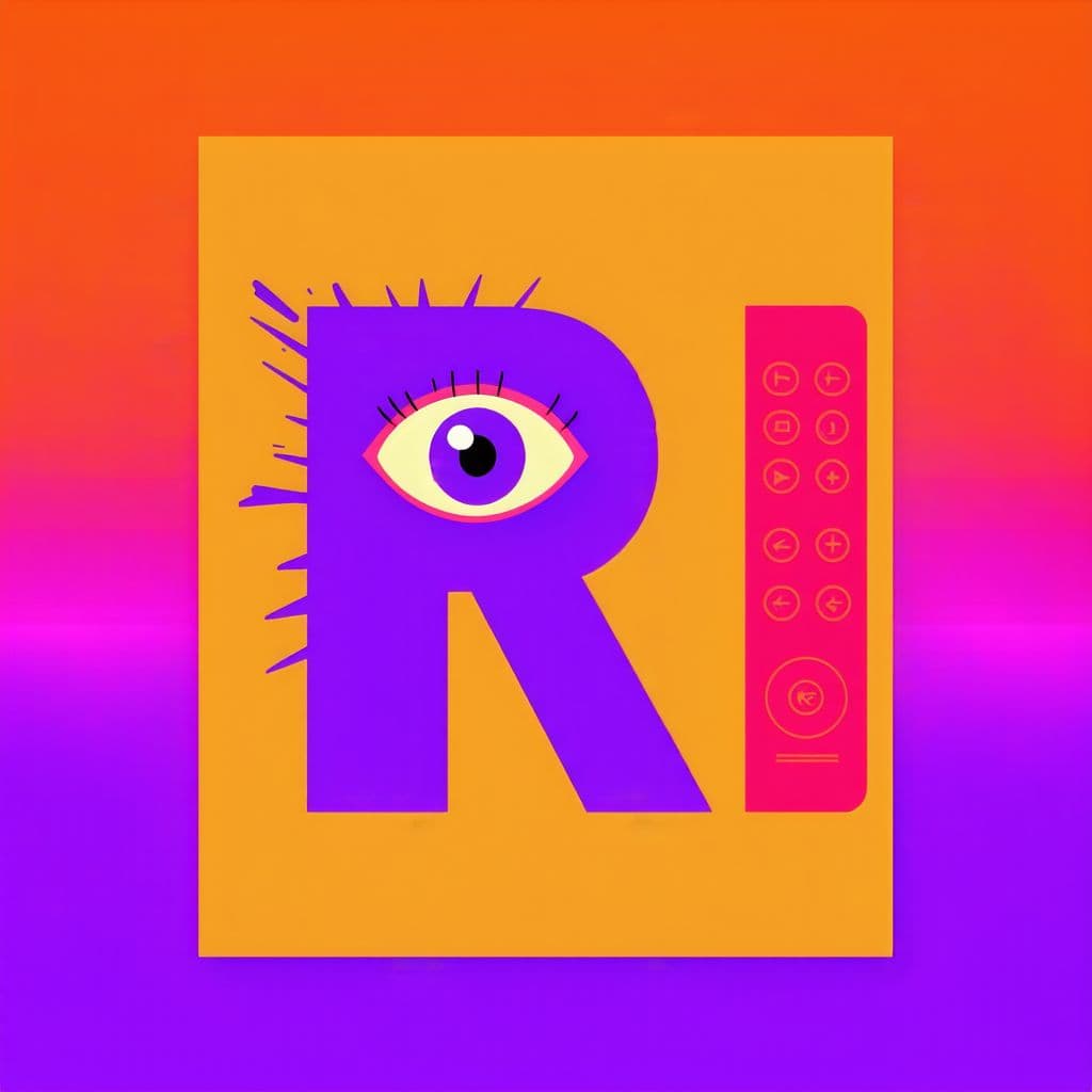 AI generated: A minimalist and modern profile picture design featuring the stylized initials ‘RI’ (React Intruder)...