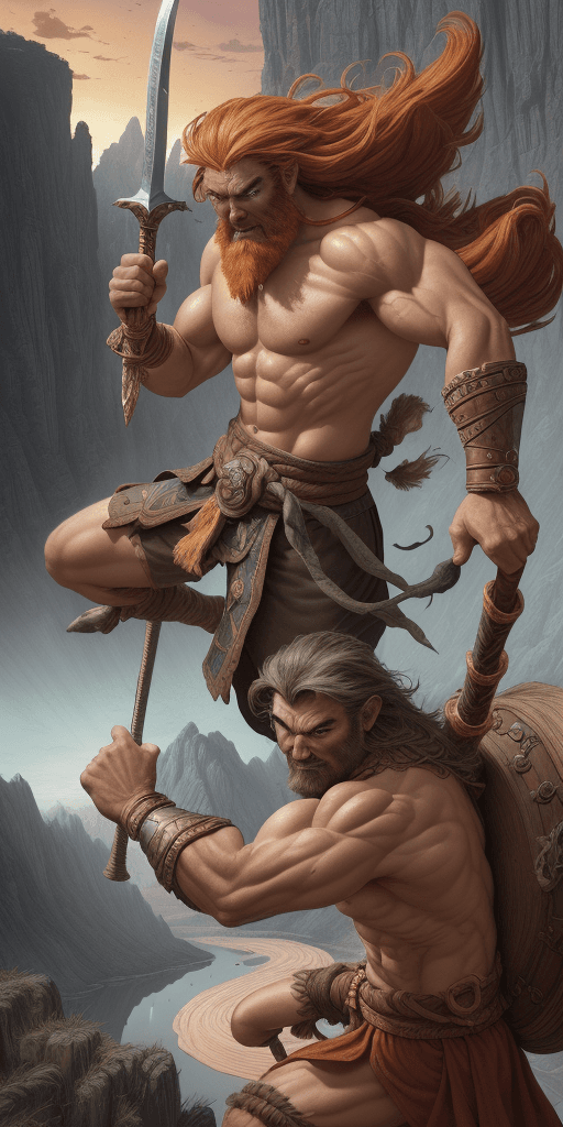 AI generated: "(best quality,16k poster,highres,ultra-detailed,realistic:1.2),Groo the Wanderer with extremely det...