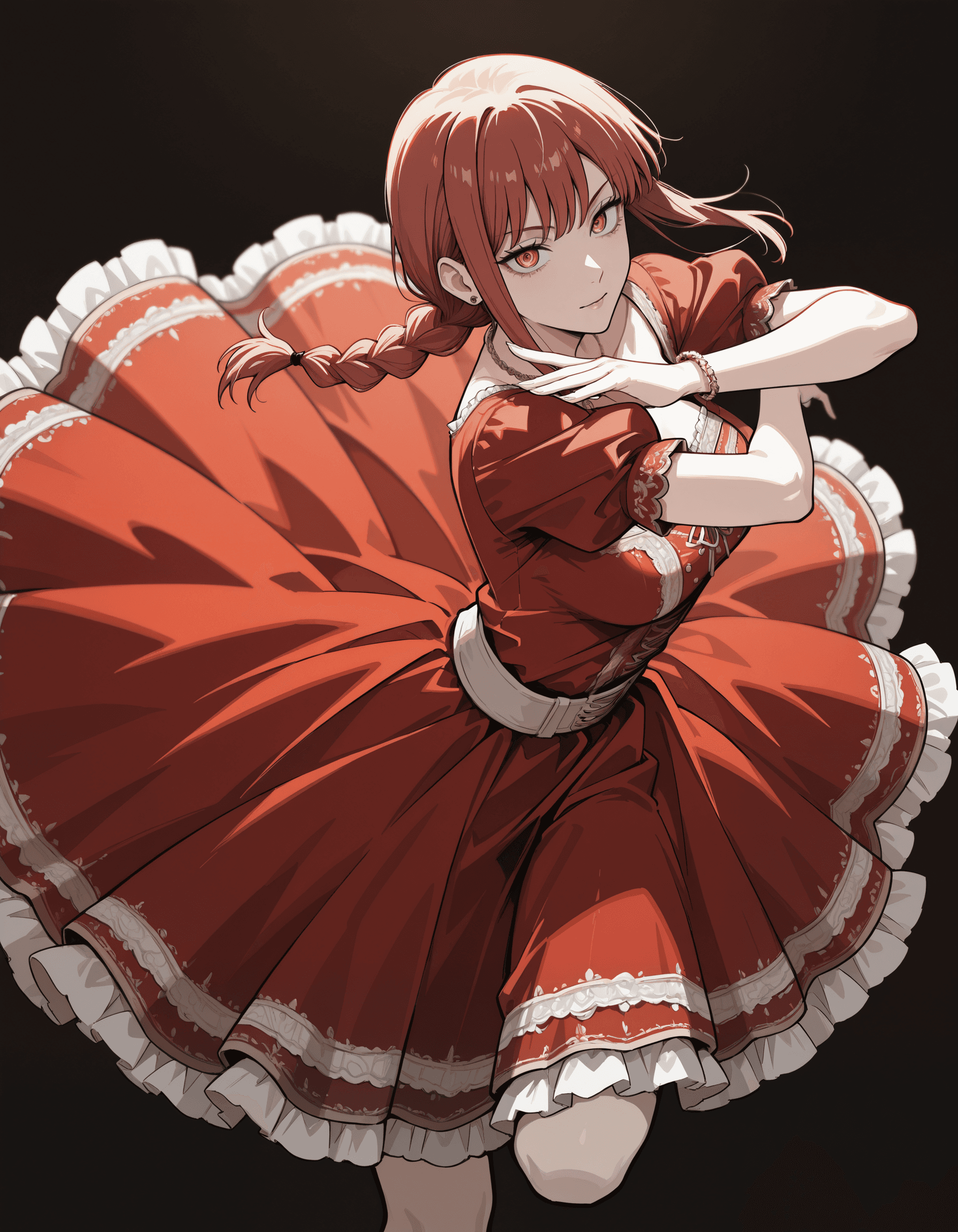 Scarlet Gold Marquise Dress