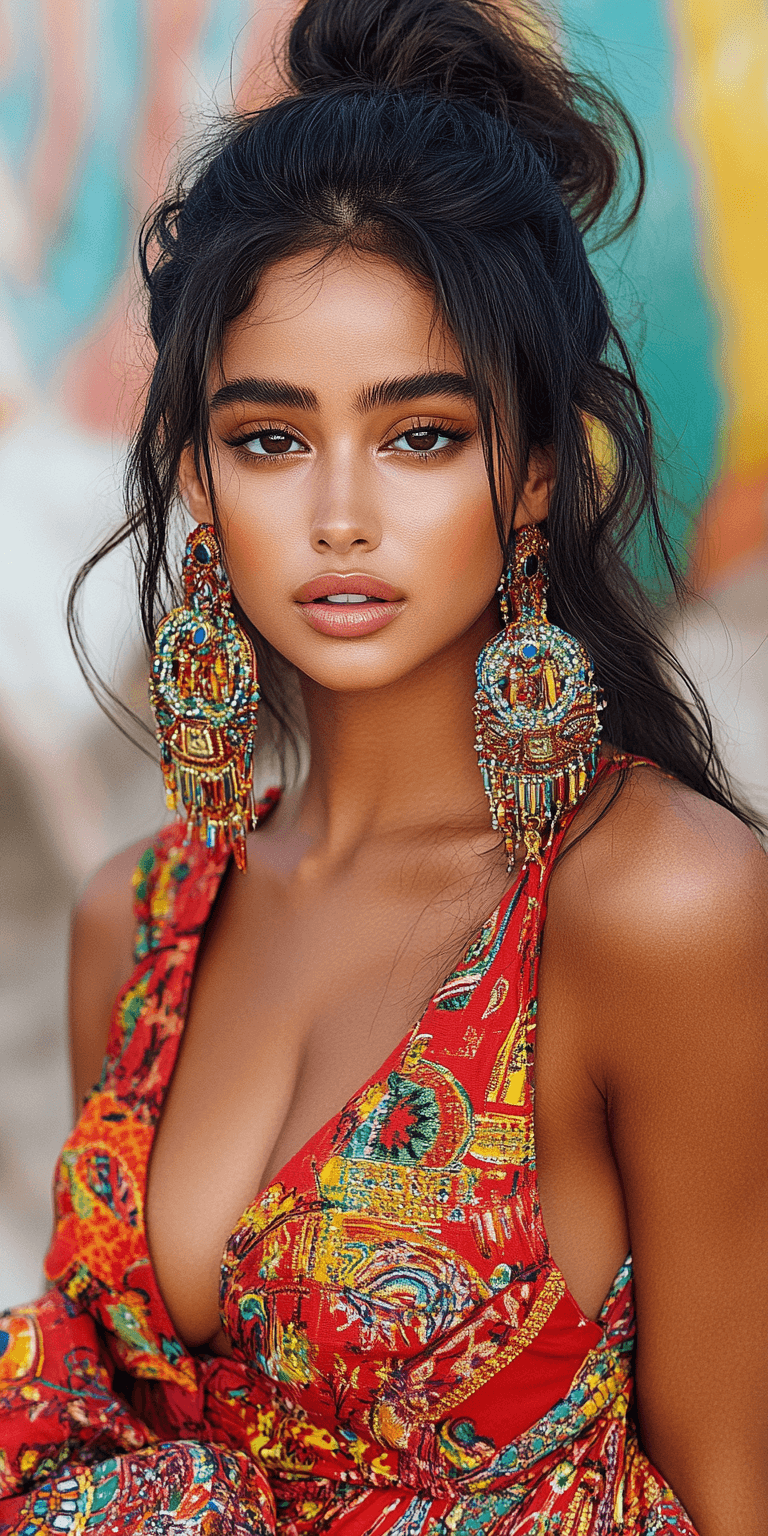 AI generated: close-up of a stunning fashion model, ultra-realistic portrait, shot on a Sony A7III, high quality -...