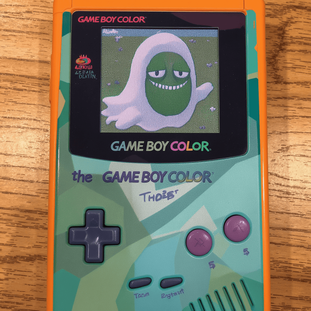 AI generated: turn the ghost into a gameboy color