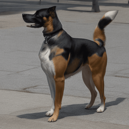 AI generated: dog standing