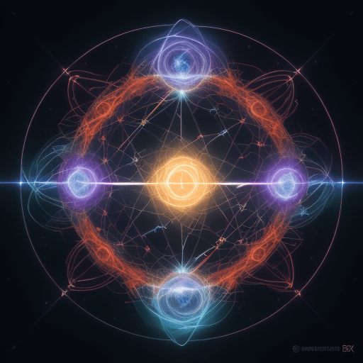 AI generated: The Abstract Energy Construct - An enigmatic being of radiant energy pathways, spanning a complex ne...