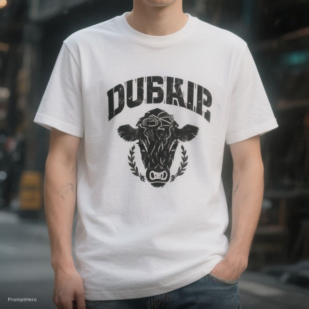 AI generated: i wanted to generate a whitw t shirt for men maek it asthetic and bold