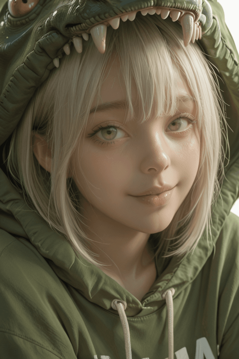 AI generated: A young girl, likely of East Asian ethnicity and appearing to be around 8-10 years old, is the centr...