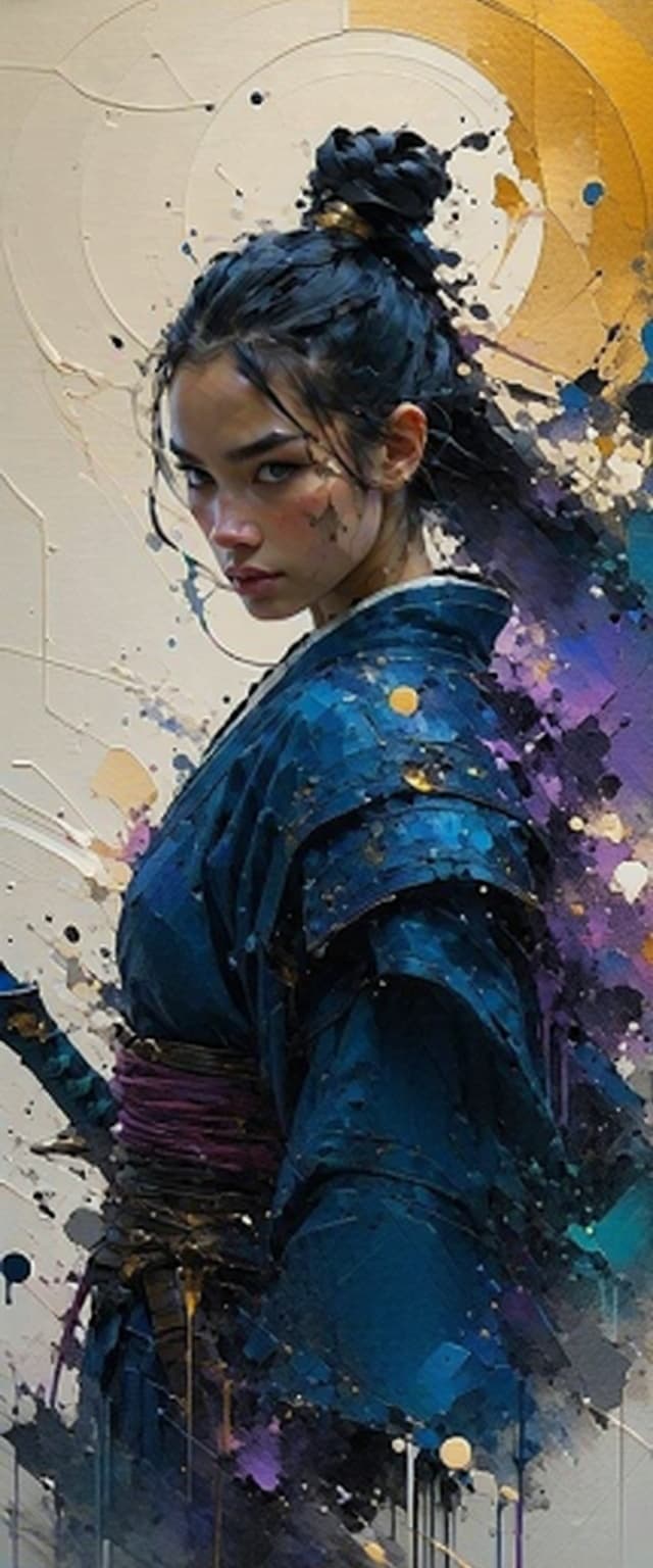 AI generated: strong warrior princess| centered| key visual| intricate| highly detailed| breathtaking beauty| prec...