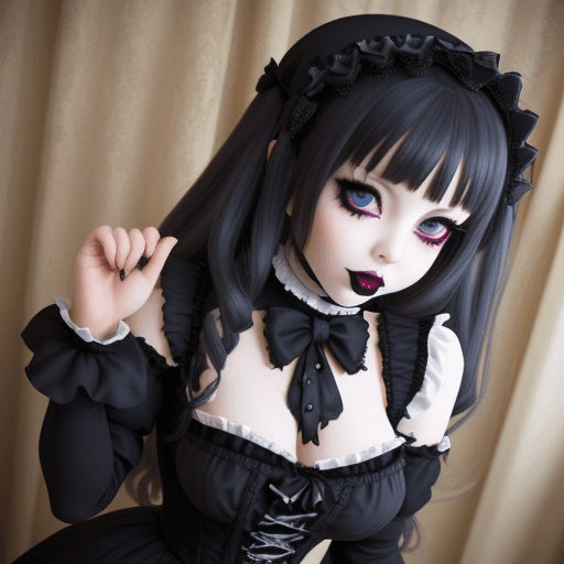 AI generated: gothic Lolita porn
