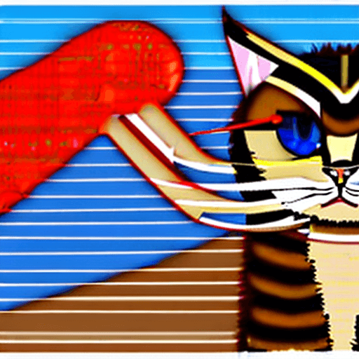 AI generated: gay, furry, nsfw, anthropomorphic, feline, cat, brown fur, striped fur, blue eyes, ears with tuff, l...