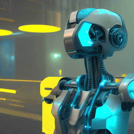 AI generated: rendering, side shot, falf-strange body with complex system equipment with hyper detail robot, gaze,...