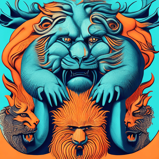 AI generated: men crying in usa art and illustration by theo el, in the style of balanced symmetry, light orange a...