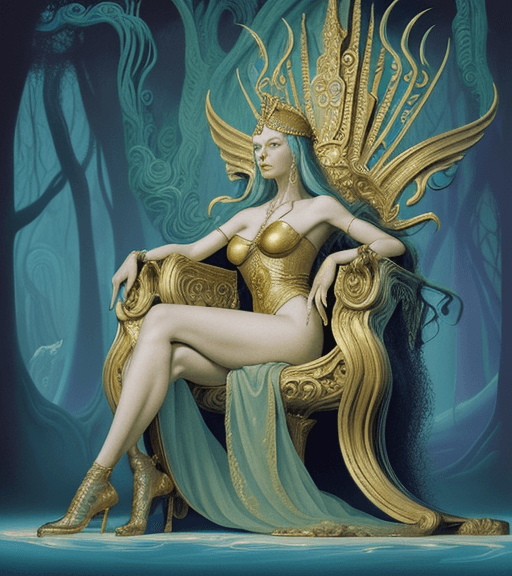 AI generated: Kay Nielsen, Basil Gogos, Alberto Savinio, James Gurney, Surrealism, wonder, strange, fantastical, a...
