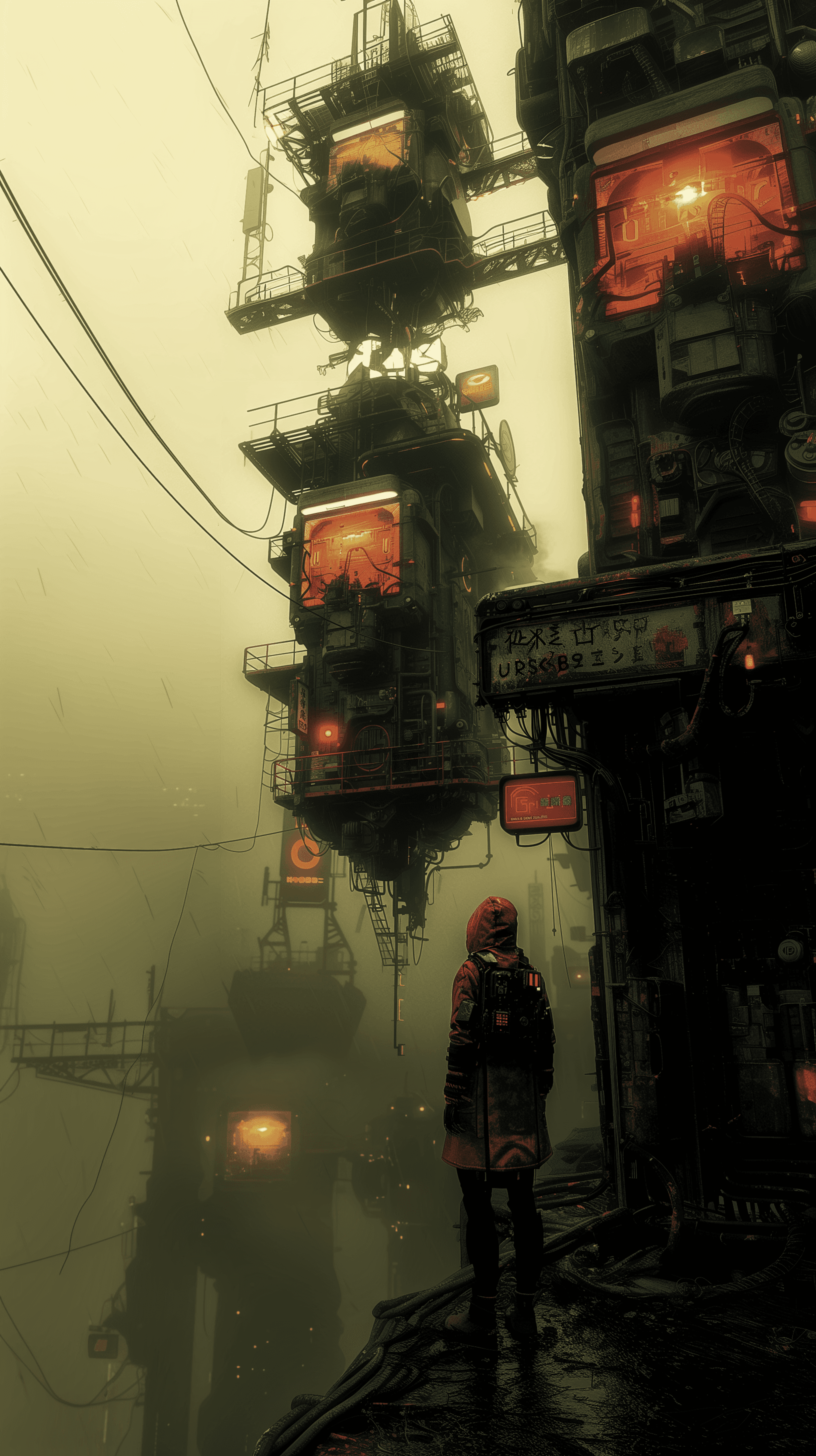 AI generated: 3d rendering, Tsutomu Nihei, complex system, equipment with hyper detail, future mechanical society,...