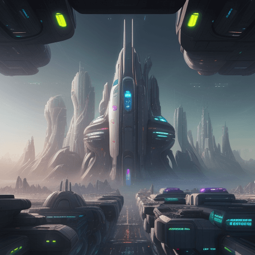 AI generated: sci-fi city future