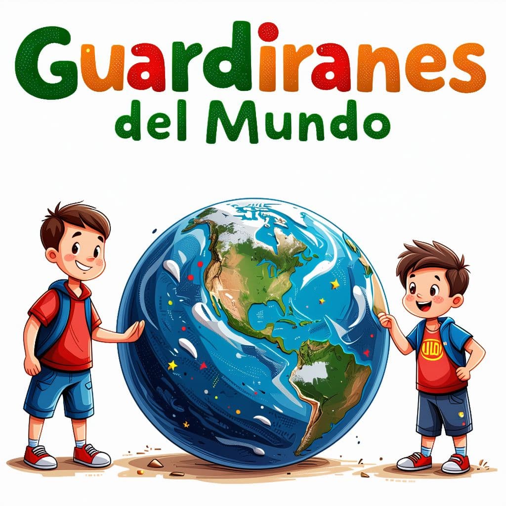 AI generated: Diseña un logo anagrama en el que esté escrito específicamente "Guardianes del Mundo". Quiero que ap...