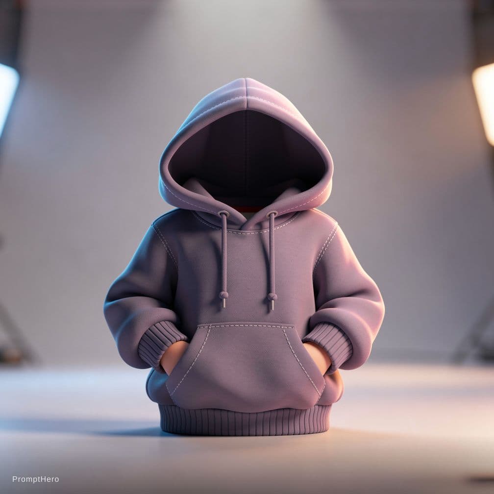 AI generated: caricatura de una sudadera estilo pixar,irrel,encantadora,aparentemente traviesa.estilo artistico de...