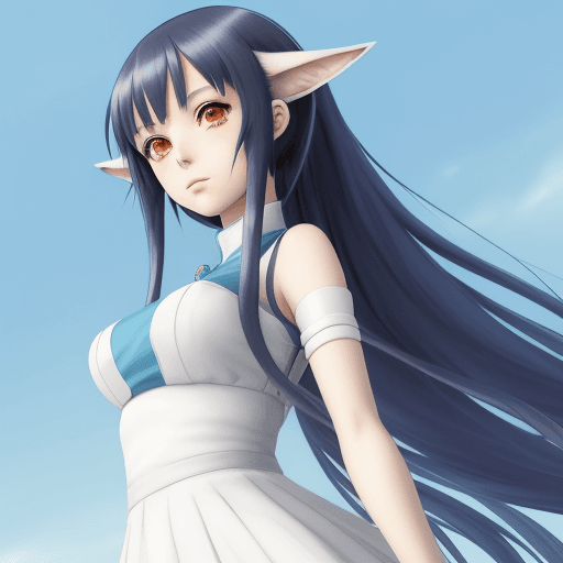 AI generated: Anime girl photo for avatar