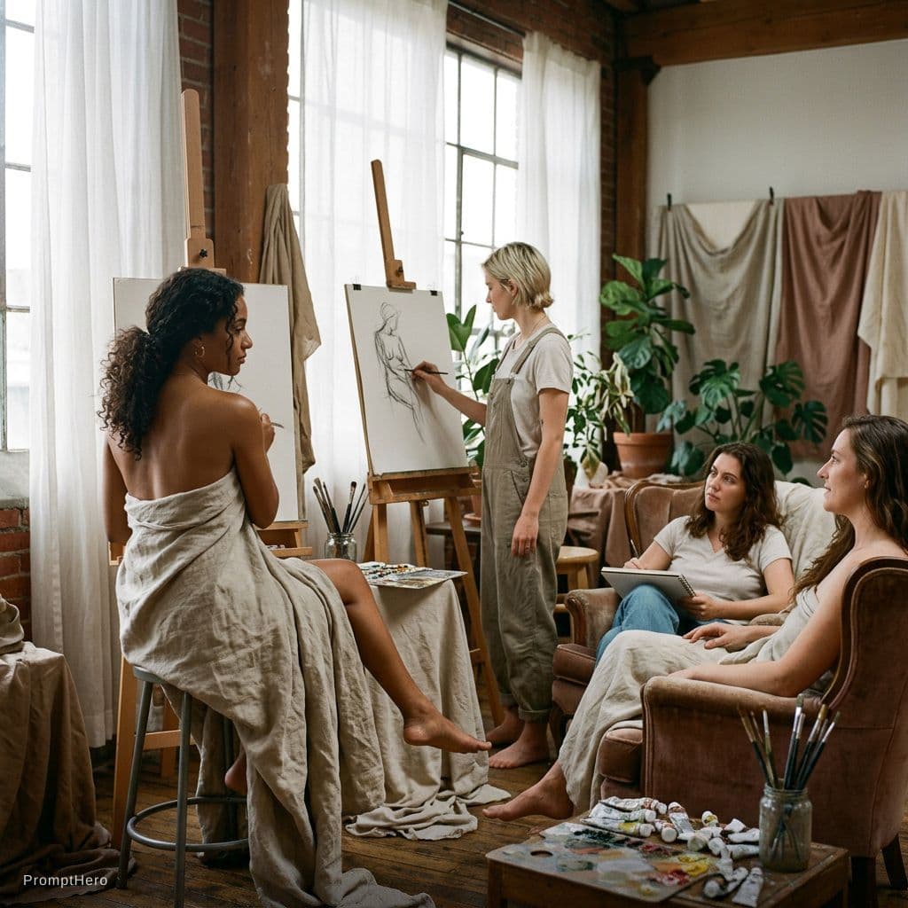 AI generated: Women nude