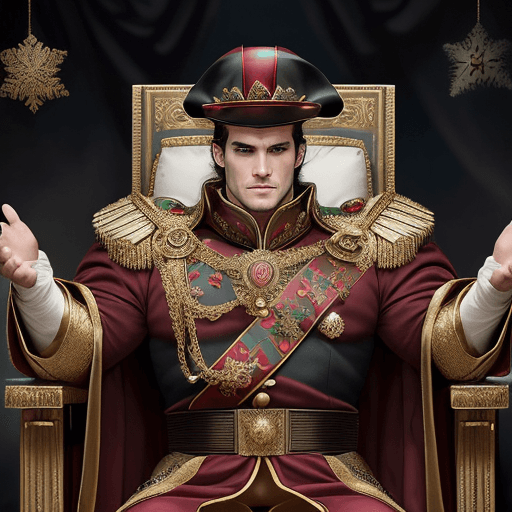AI generated:  Henry Cavill depicted as the Emperor of Humanity war hamer 40k, exuding a commanding presence on a ...