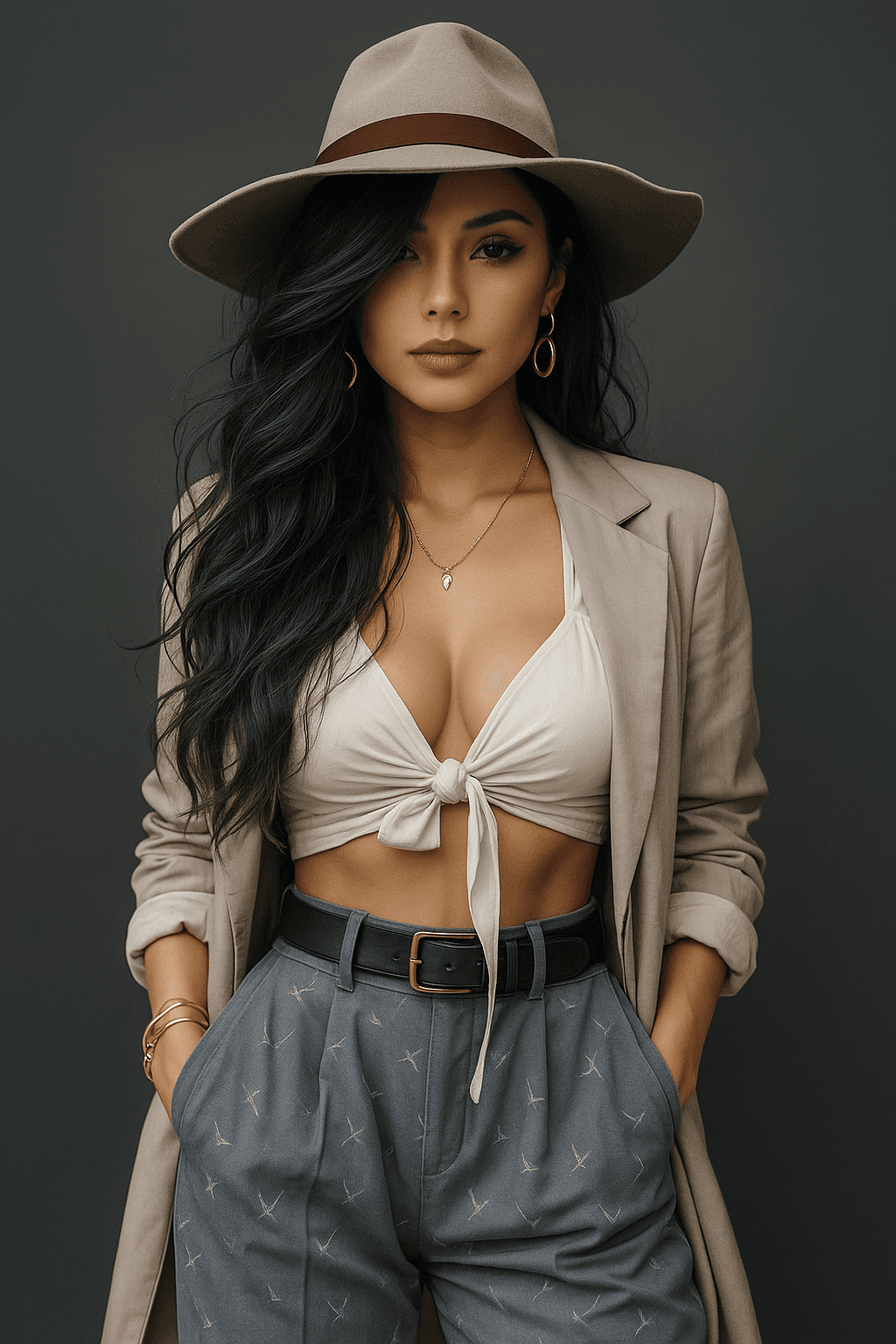 AI generated: portrait of a woman, full body
