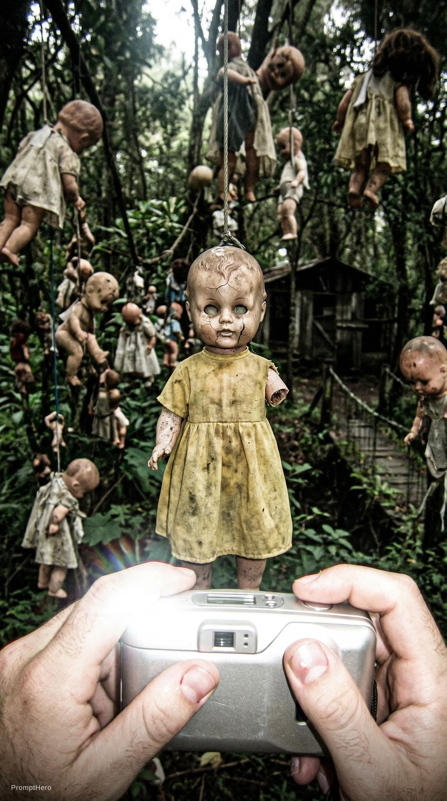 AI generated: {
  "prompt_type": "first_person_horror_photography",
  "style": "1990s compact digital camera aesth...