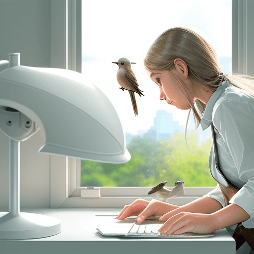 AI generated: 

realistic picture|beautiful heartwarming white desk|window to a beautiful view near the desk|tiny ...