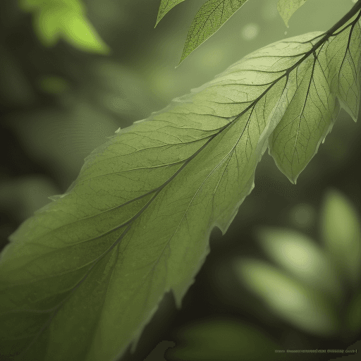 AI generated: Depict the gentle rustle of leaves as a breeze stirs through the forest, creating a dynamic and live...