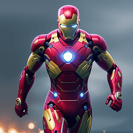AI generated: thanosu öldüren ironman