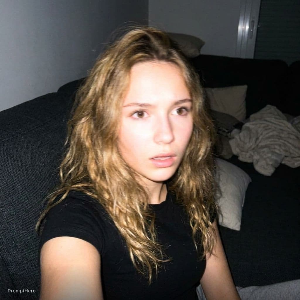 AI generated: Using the uploaded reference photo, create a standard iPhone selfie with flash. There's no clear sub...