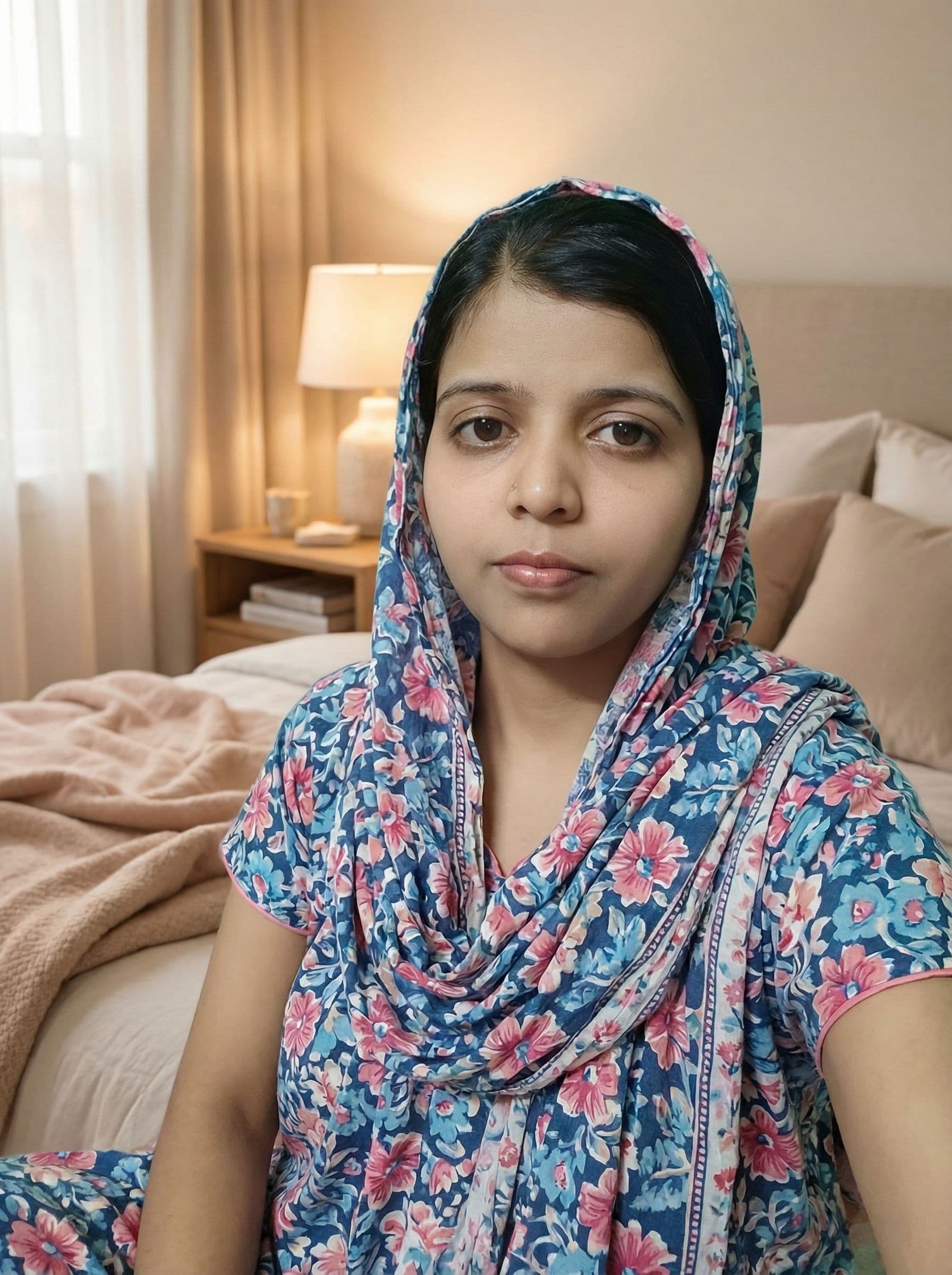 AI generated: Girl in nighty 