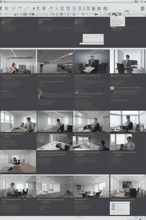 AI generated: Generate a detailed image of a modern office with all the profiles of a software development team. I...