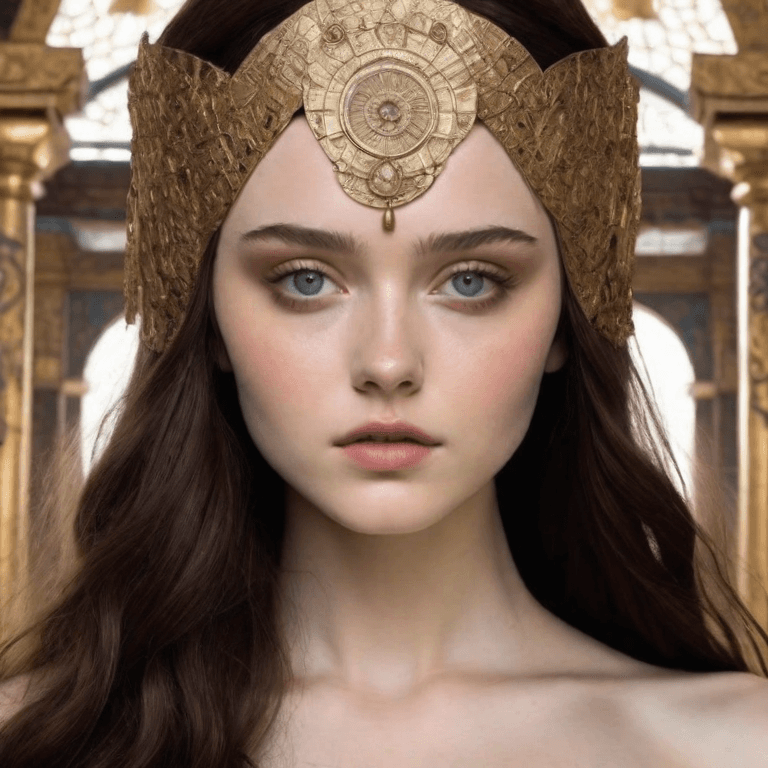 AI generated: Temple priestess
