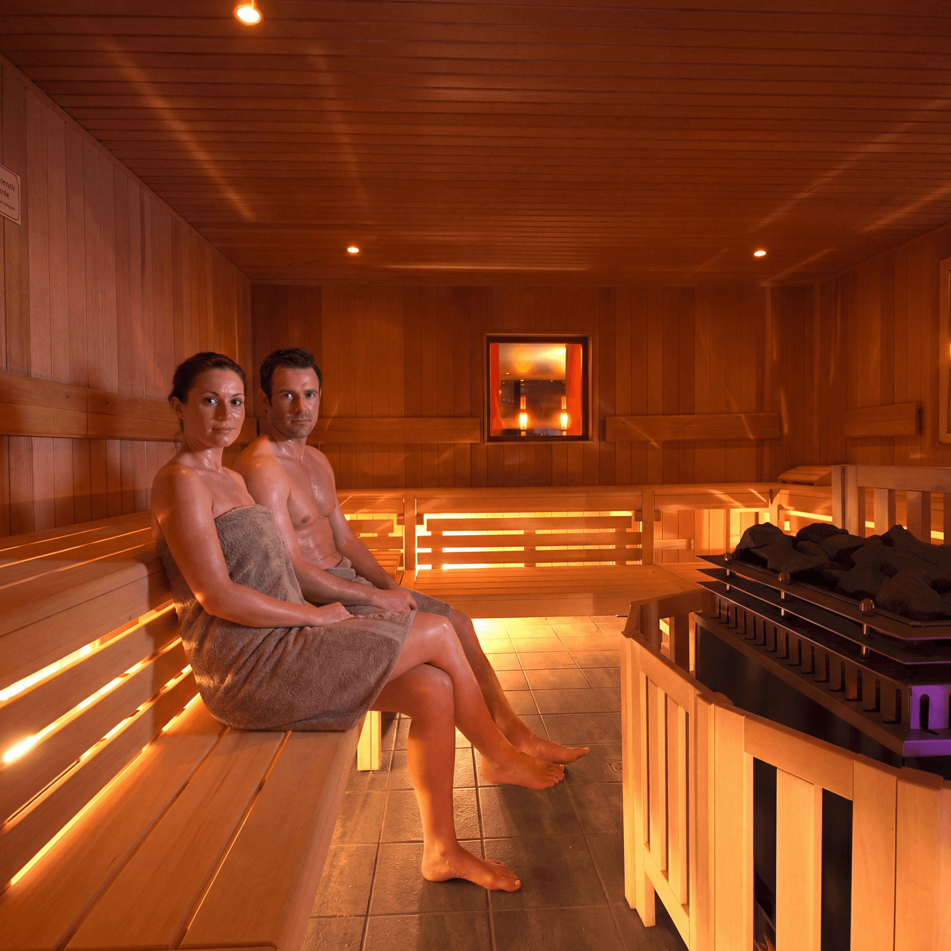 AI generated: PROMPT (NanoBanana Pro)

Use the provided sauna reference image as the BASE environment. Recreate th...