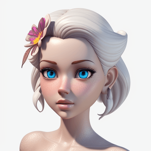 AI generated: hasdx style, glazed 3D render (extremely detailed CG),  spring fashion, pixar style, 3d style, disne...