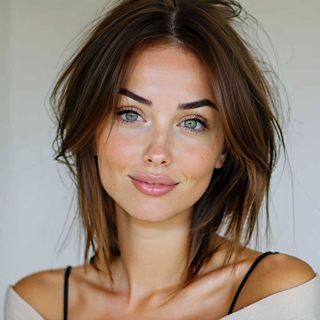 AI generated: Show me a girl named Jelka with beautiful lips and brown hair from Berlin 