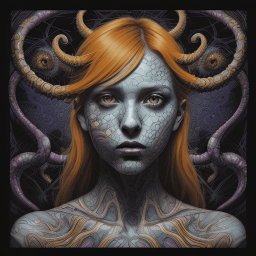 AI generated: (Text:"UNCUT"text)++++++++++, Comic Book Vibrancy, Forced Perspectives, Streetart, (Pre-Raphaelite B...