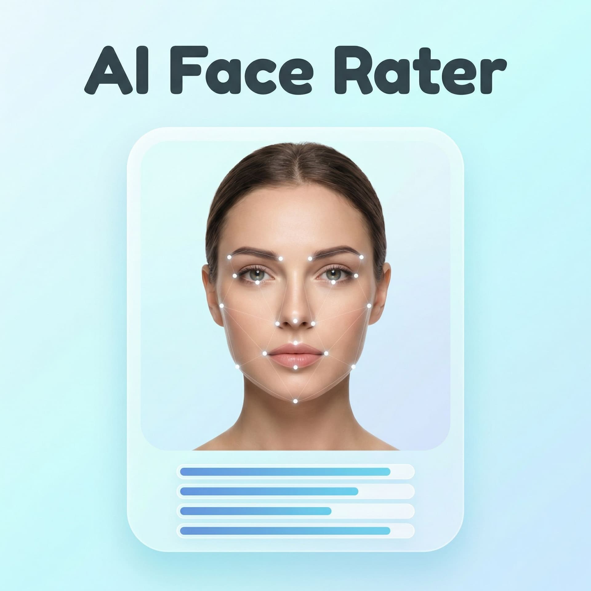 AI generated: Create a clean, modern AI tool thumbnail.

Text:
Add large, blue headline text at the very top that ...