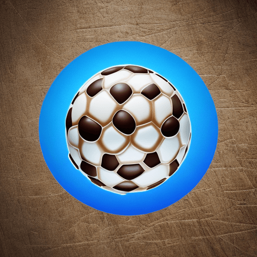 AI generated: Create logo about mix between soccer ball emoji and chocolate bar emoji