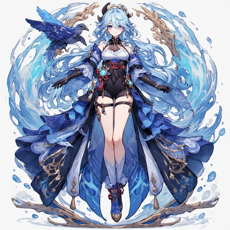 AI generated: Overall, it's an absolute wovens from Genshin Impact. waifu character portrait, 1girl, very high res...