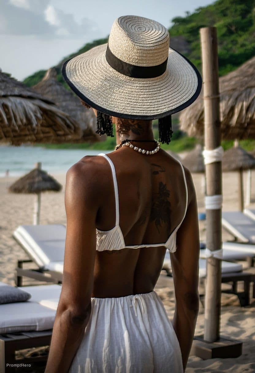 AI generated: Wearing hot bikini dress 