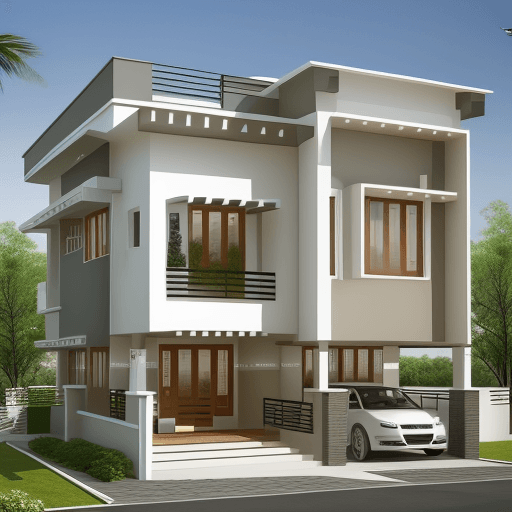 AI generated: I want Sharing Modern House Design concept Simple House Design 2 Storey .