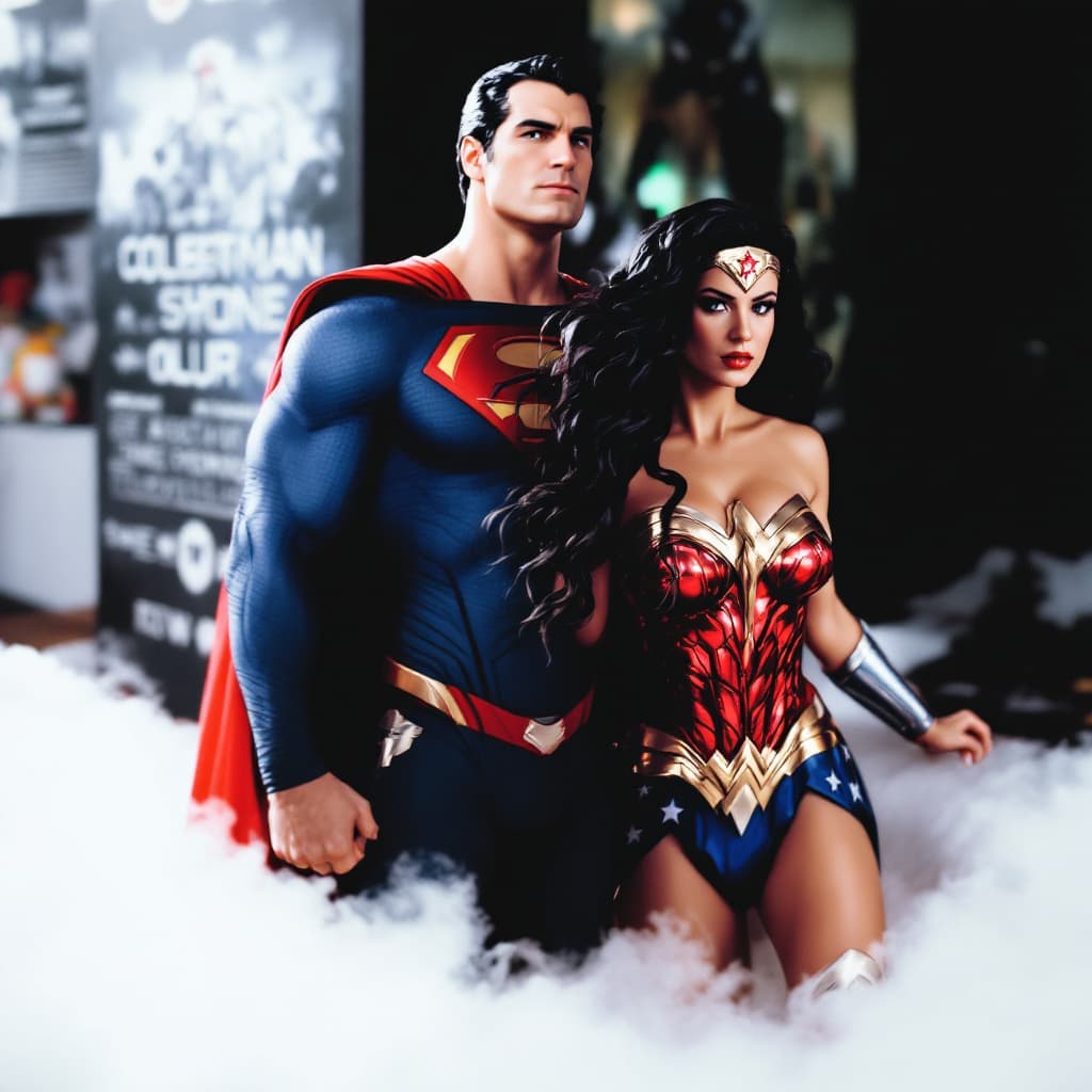 AI generated: Mix Superman and Wonder Woman