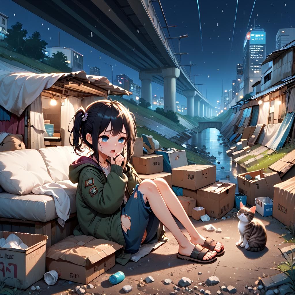 girl hate shack under bridge