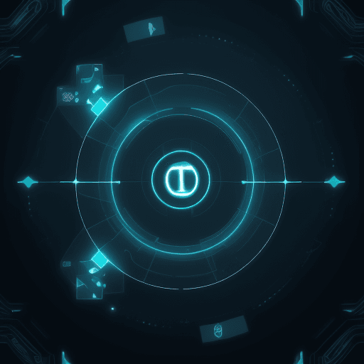 AI generated: Create futuristic logo for startup that uses business data, applies generative AI to data and automa...
