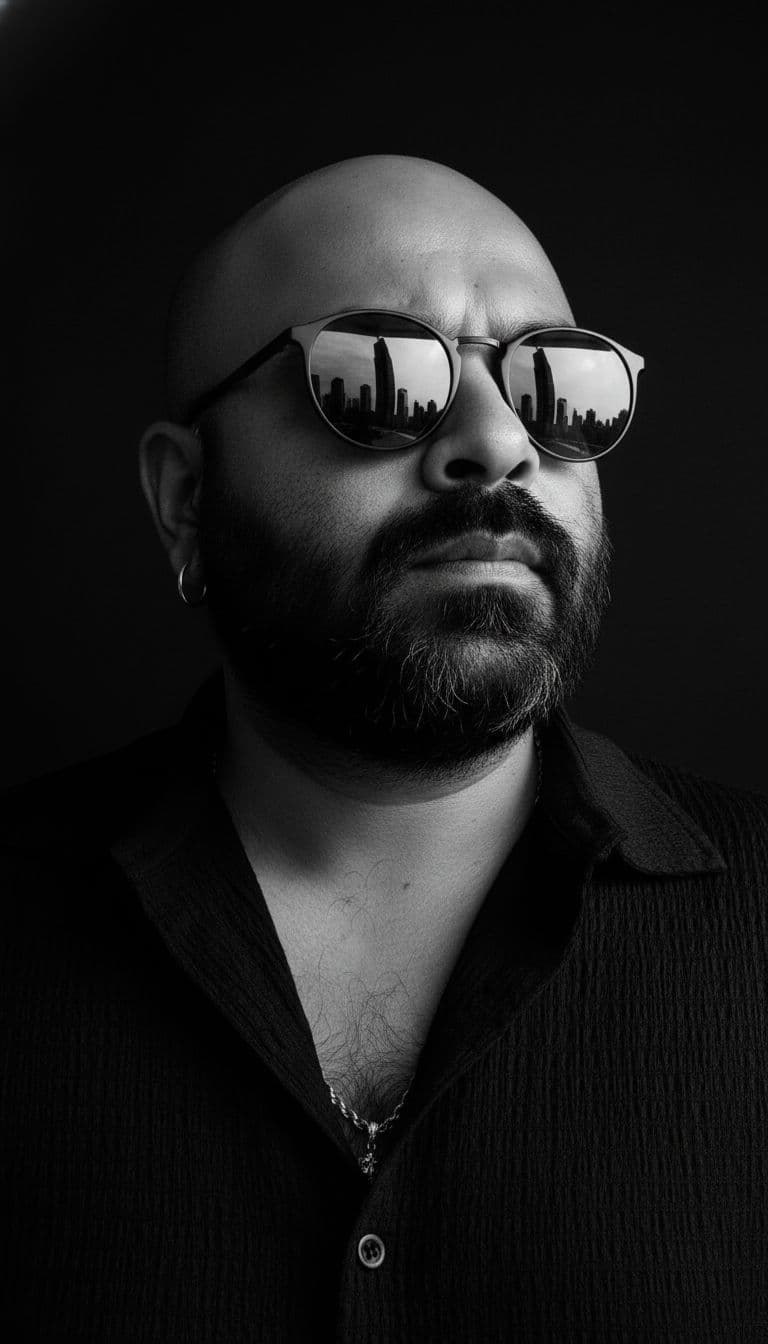 AI generated: a stylish young man with a lean, toned physique (around 57 kg, 5'6 tall) — his beard remains unchang...