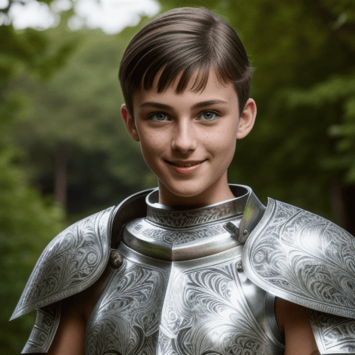 AI generated: real photo, portrait of Beautiful 18 year old european girl with small waist, blue eye, cropped hair...