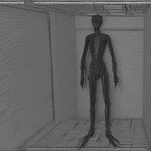 AI generated: Motionless, extremely detailed