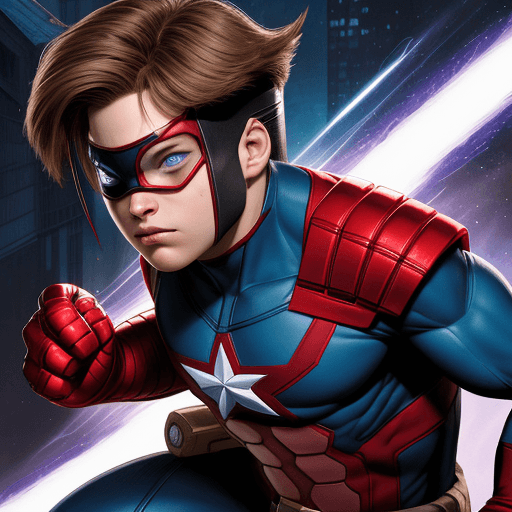 AI generated: marvel comics cyclopes young
