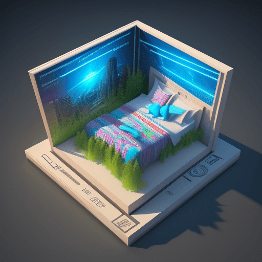 AI generated: 3D Illustration, dreaming, Turn dreams into reality, 3d modeling, with logo "sho3d", colourful, Ster...