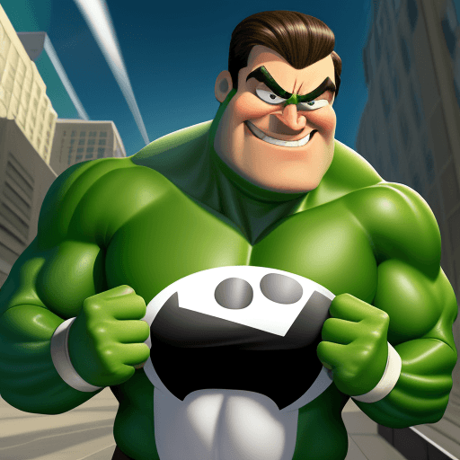 AI generated: Mr incredible gassy