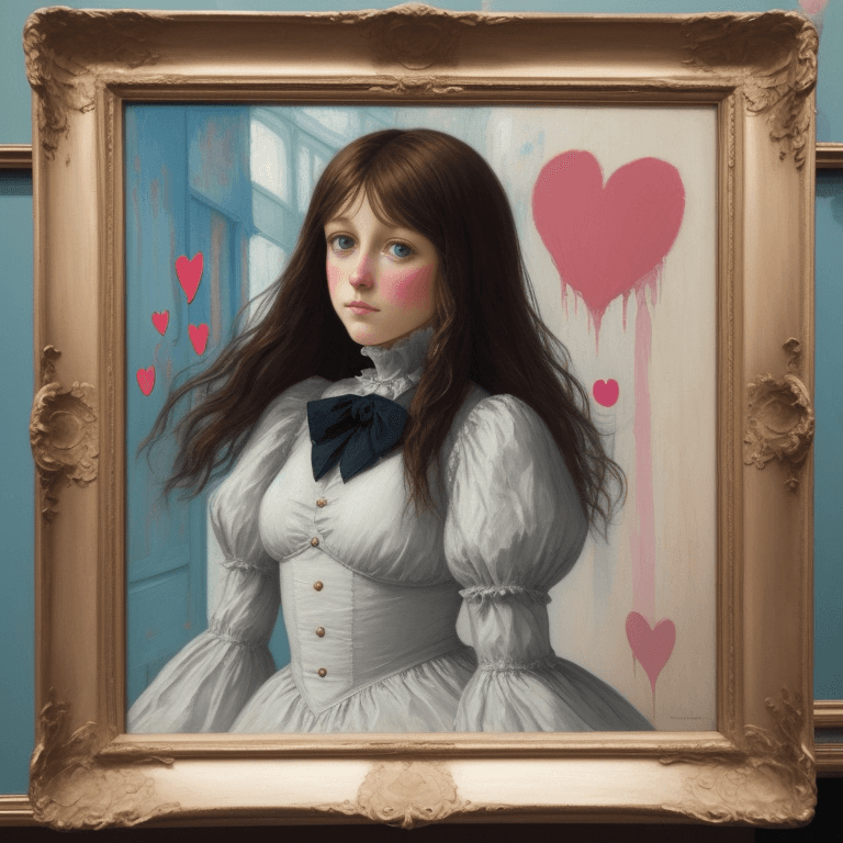 AI generated: Imprealism, painting, heart 